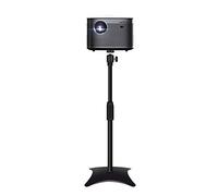 Drsn Soporte de Trípode - Altura Ajustable de 70 a 125cm, Carga hasta 3Kg, Rotación de 360°, Soporte de pie para cámara pequeña, cámara Web, micrófono, proyector, GoPro(Negro)