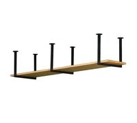 Drsyffsup Estante para Colgar en el Techo 60/80/100/120/150cm Estantes de Almacenamiento de Cocina, estantes flotantes para Decoraciones, Soporte Creativo para macetas para Bar, balcón(120x30x40cm)