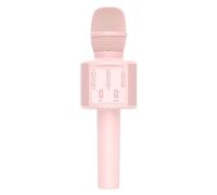 DRSYXCS Micrófono inalámbrico de Karaoke para niños y Adultos, Reproductor de Altavoces de micrófono Bluetooth con Altavoz mágico, Juguetes de Canto para Reproductores de KTV de Fiesta Familiar(Rosa)