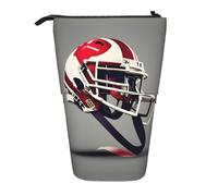 DRTGEDS American Football - Estuche desplegable para lápices y cosméticos, organizador de maquillaje telescópico, Black, Talla única, Estampados de moda