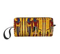 DRTGEDS Ancient Egypt Tribe Series - Neceser portátil para hombre, bolsa organizadora de artículos de aseo personal, bolsa de afeitado, bolsa pequeña, color blanco, talla única, White, Talla única