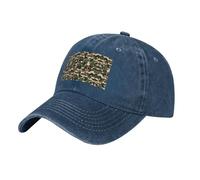 DRTGEDS Aniaml - Gorra de béisbol ajustable de algodón para hombre y mujer, diseño de camuflaje verde, Azul marino, talla nica