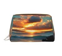 DRTGEDS Beach Maui Hawaii - Bolsa de maquillaje pequeña para mujer, diseño de olas de mar, nubes, bolsa de maquillaje para bolso de viaje, Blanco, Talla única