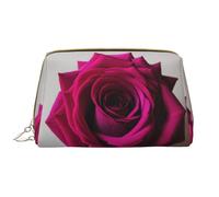 DRTGEDS Black Blackgound Rose - Bolsas de maquillaje pequeñas para mujer, bolsa de maquillaje para bolso, bolsa de maquillaje de viaje, Blanco, Talla única