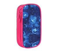 DRTGEDS Blue Universe Space Galaxy - Estuche para lápices con múltiples ranuras, bolsa portátil para lápices, estuche de colores para oficina