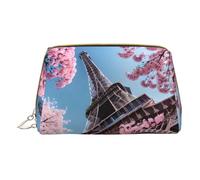 DRTGEDS Bolsa de aseo de viaje con diseño de la Torre Eiffel de París, bolsa de maquillaje para bolso, bolsa de maquillaje de viaje, mini bolsa de cosméticos para mujer, color blanco, talla única,
