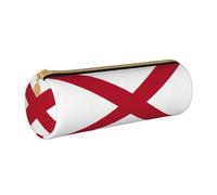 DRTGEDS Bolsa de rollo de lápiz de impresión elegante bandera del estado de Alabama,Estuche multifuncional para papelería organizador para artesanía, trabajo, Blanco 1, One size, Moda