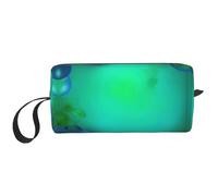 DRTGEDS Bolsa pequeña con cremallera azul azulado, mini estuche de transporte de maquillaje de viaje, bolsa de cosméticos, electrónica portátil, Azul Teal, Talla única