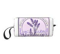 DRTGEDS Bolsa pequeña con cremallera con sello de lavanda, mini estuche de transporte de maquillaje de viaje, bolsa de cosméticos, electrónica portátil, Sello de lavanda, Talla única