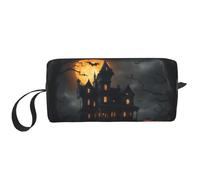 DRTGEDS Bolsa pequeña con cremallera de terror de Halloween, mini estuche de transporte de maquillaje de viaje, bolsa de cosméticos, electrónica portátil, Halloween Horror, Talla única