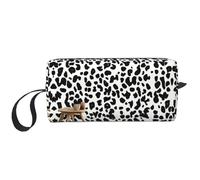 DRTGEDS Bolsa pequeña con estampado de leopardo con cremallera, mini estuche de transporte de maquillaje de viaje, bolsa de cosméticos, electrónica portátil, Papel pintado con estampado de leopardo,