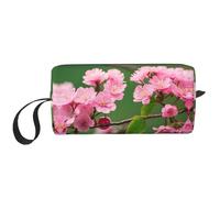 DRTGEDS Bolsas de cosméticos con diseño de flores de cerezo rosa para mujer, bolsa de maquillaje pequeña para bolso, bolsa de maquillaje de viaje con cremallera, Flores de cerezo rosa1, Talla única