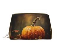 DRTGEDS Bolsas de cosméticos de calabaza de otoño para mujer, bolsa de maquillaje pequeña para bolso, bolsa de maquillaje de viaje, Blanco, Talla única