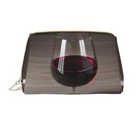 DRTGEDS Bolsas de cosméticos de vidrio para botella de vino para mujer, bolsa de maquillaje pequeña para bolso, bolsa de maquillaje de viaje, Blanco, Talla única