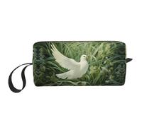 DRTGEDS Bolsas de maquillaje para mujer, pequeñas bolsas de maquillaje para bolso, bolsa de maquillaje de viaje con cremallera, Grass And Dove2, Talla única