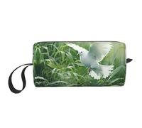 DRTGEDS Bolsas de maquillaje para mujer, pequeñas bolsas de maquillaje para bolso, bolsa de maquillaje de viaje con cremallera, Grass And Dove1, Talla única