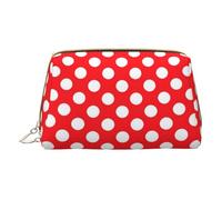 DRTGEDS Bonita bolsa de aseo de viaje con lunares, bolsa de maquillaje para bolso, bolsa de maquillaje de viaje, mini bolsa de cosméticos para mujer, Blanco, Talla única