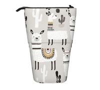 DRTGEDS Bonita jirafa con lentes de sol de colores, soporte telescópico para lápices, organizador telescópico para cosméticos, bolsa de maquillaje, Black, Talla única, Estampados de moda