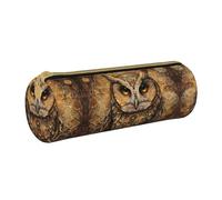 DRTGEDS Buho creencias elegante impresión lápiz rollo bolsa, funda multifuncional para organizador de papelería para artesanía, trabajo, Blanco 1, One size, Moda