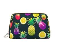 DRTGEDS Coloridas bolsas de cosméticos de piña de frutas para mujer, bolsa de maquillaje pequeña para bolso, bolsa de maquillaje de viaje, Blanco, Talla única