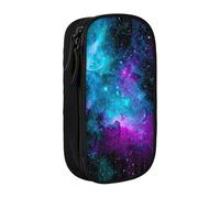 DRTGEDS Cool Star River - Estuche para lápices, estuche estético para bolígrafos, estuche de colores con cremallera, almacenamiento de artículos de papelería Kawaii, Black, Talla única, Deportivo