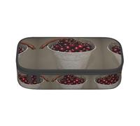 DRTGEDS Cubo con estuche lleno de cerezas, gran capacidad, con 4 compartimentos, para hombres y mujeres