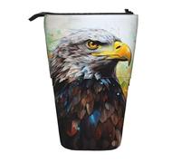DRTGEDS Eagle - Estuche desplegable para lápices y cosméticos, organizador de maquillaje telescópico, Black, Talla única, Estampados de moda