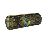 DRTGEDS Estuche multiusos con diseño de plumas de pavo real, para organizar artículos de papelería, manualidades, trabajo, Blanco, One Size, Moda