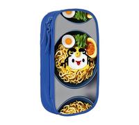 DRTGEDS Estuche para lápices con forma de huevera, fideos y ramen, estuche estético para bolígrafos, estuche de colores con cremallera, almacenamiento de artículos de papelería Kawaii, Blue, Talla