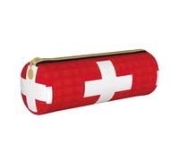 DRTGEDS Estuche para lápices con impresión elegante de la bandera suiza, estuche multiusos para organizador de papelería para manualidades, trabajo, Blanco, One Size, Moda