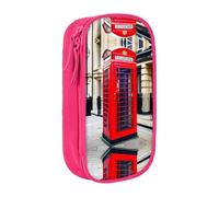 DRTGEDS Estuche para lápices de cabina de teléfono, estuche para lápices multiranura, bolsa portátil para lápices, estuche de colores para oficina