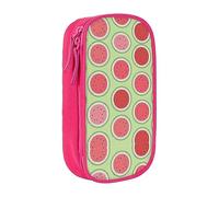 DRTGEDS Estuche para lápices de color verde sandía, estuche estético para bolígrafos, estuche de colores con cremallera, almacenamiento de papelería Kawaii, Pink, Talla única, Deportivo