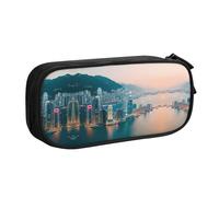 DRTGEDS Estuche para lápices de Hong Kong de gran capacidad, estuche para bolígrafos, bolsa de papelería para oficina, Black, Talla única, Deportivo