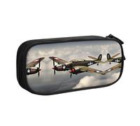 DRTGEDS Estuche para lápices de la Segunda Guerra Mundial de gran capacidad, estuche para bolígrafos, estuche de papelería para oficina, Black, Talla única, Deportivo