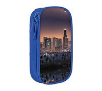 DRTGEDS Estuche para lápices de Los Angeles Skyline con múltiples ranuras, bolsa portátil para lápices, estuche de colores para oficina
