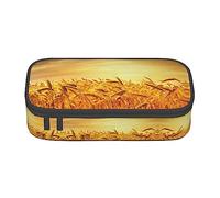 DRTGEDS Estuche para lápices de mapa del mundo, estuche para lápices con múltiples ranuras, bolsa portátil para lápices, estuche de colores para oficina, Campo de trigo, Talla única, Deportivo