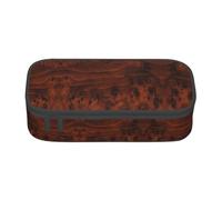 DRTGEDS Estuche pequeño para lápices de natación con ballena azul, multiranura, bolsa portátil para lápices, estuche de colores para oficina, Madera roja., Talla única, Deportivo