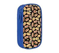 DRTGEDS Fun Food - Estuche para lápices con diseño de perros calientes, estuche estético para bolígrafos, estuche de lápices de colores con cremallera, almacenamiento de artículos de papelería Kawaii,