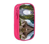 DRTGEDS Glacier National Park - Estuche para lápices estético, estuche para lápices de colores con cremallera, almacenamiento de artículos de papelería Kawaii