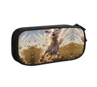 DRTGEDS Goat Frolic - Estuche para lápices de gran capacidad, bolsa para bolígrafos, estuche de papelería para oficina