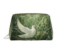 DRTGEDS Grass And Dove - Bolsas de maquillaje pequeñas para mujer, bolsa de maquillaje para bolso, bolsa de maquillaje de viaje, color blanco, talla única, blanco, One Size