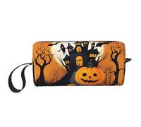 DRTGEDS Happy-Halloween-Vector - Bolsas de cosméticos para mujer, bolsa de maquillaje pequeña para bolso, bolsa de maquillaje de viaje con cremallera, Feliz-Halloween-vector, Talla única