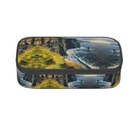 DRTGEDS Ireland Outdoors County Clare The Cliffs - Estuche para lápices de gran capacidad con 4 compartimentos para hombres y mujeres