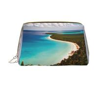 DRTGEDS Island Of Cuba - Neceser de viaje, bolsa de maquillaje para bolso, bolsa de maquillaje de viaje, mini bolsa de cosméticos para mujer, color blanco, talla única, White, Talla única