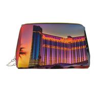 DRTGEDS Las Vegas Sunset - Bolsas de maquillaje pequeñas para mujer, bolsa de maquillaje para bolso, bolsa de maquillaje de viaje, Blanco, Talla única