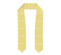 DRTGEDS Lemon Zest - Estola de graduación con estampado de rayas amarillas, 182 cm, unisex, para adultos, clase de 2024, Aplanado., talla única