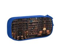 DRTGEDS Library - Estuche para lápices de gran capacidad, estuche para lápices, estuche de papelería para oficina, Blue, Talla única, Deportivo