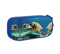 DRTGEDS Lord Howe Island - Estuche para lápices de tortuga marina de gran capacidad, estuche para bolígrafos, estuche de papelería para oficina, Blue, Talla única, Deportivo