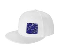 DRTGEDS Manta Ray and Fish - Gorra de béisbol ajustable para hombre y mujer, estilo hip hop, estilo camionero, Blanco, talla única