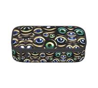 DRTGEDS Many Evil Eyes - Estuche para lápices de gran capacidad con 4 compartimentos para hombres y mujeres